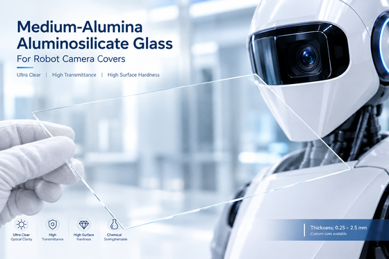 Ultra-klares Aluminosilikatglas für humanoide Robotik